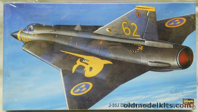 Hasegawa 1/72 Saab J-35J Draken Swedish Air Force, BP3 plastic model kit